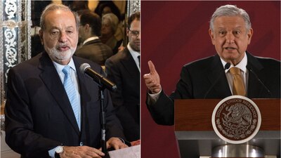 El empresario Carlos Slim se reunión con el presidente Andrés Manuel López Obrador