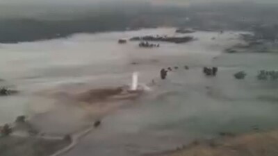 En la zona se extendió una capa amplia de combustible