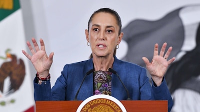 CIUDAD DE MÉXICO, 27MAYO2026.- Claudia Sheinbaum, presidenta de México, durante su intervención en la conferencia matutina en la que se presentaron avances en materia de seguridad a nivel nacional.
FOTO: MARIO JASSO/CUARTOSCURO.COM