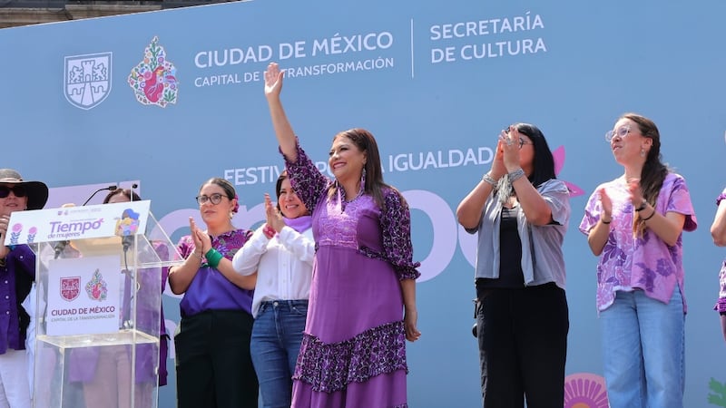 Clara Brugada asegura que habrá condiciones de seguridad para la marcha del 8M en la CDMX