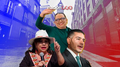 Rosa Icela (centro) anunció que se quedará trabajando en la Secretaría de Seguridad Pública federal