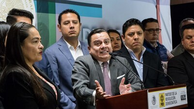 Manuel Granados fue electo presidente del sol azteca en diciembre pasado