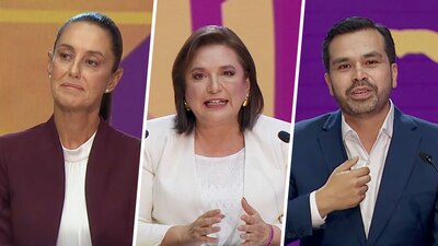 Las dos candidatas y el candidato a la presidencia ya dieron sus impresiones