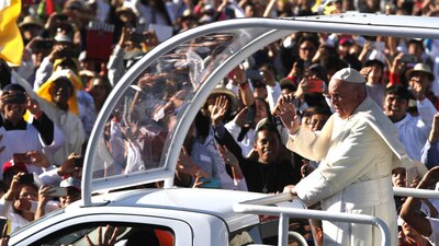 El Papa visitó nuestro país en 2016