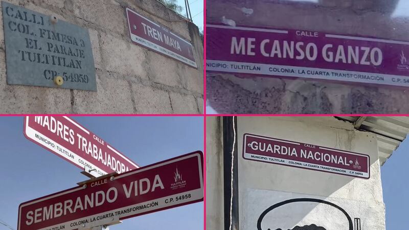 Cambian nombre a calles en honor a la 4T y vecinos las rechazan