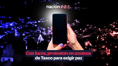 Ciudadanos se pusieron de acuerdo para apagar sus luces y prender sus celulares
