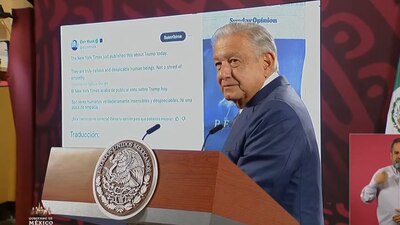 El mandatario mexicano recordó que Elon Musk también se pronunció contra la editorial del diario estadounidense