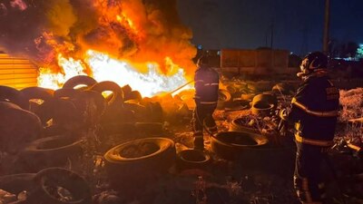 Así se vivió parte del incendio en la zona