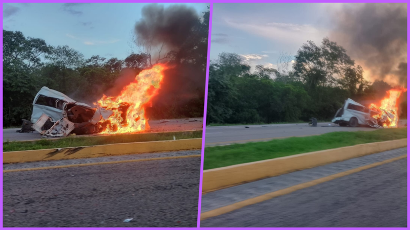 Choque múltiple en autopista Mérida-Campeche deja 15 muertos