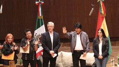 A finales del 2019, el expresidente de Bolivia estuvo en el país