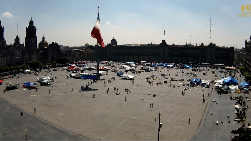 Así se ve el Zócalo de la CDMX con el retiro de integrantes de la CNTE tras 23 días de protestas