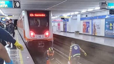 El hombre arrojó a una joven, de nombre Cecilia, a las vías de la Línea 2 del Metro