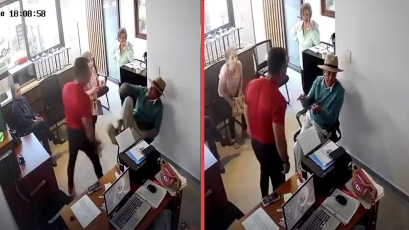 VIDEO: Sujeto agrede verbal y físicamente a adulto de la tercera edad