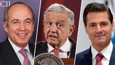 El presidente exhibió una entrevista de Calderón con Carlos Alasraki