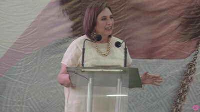 La aspirante presidencial destacó que continuarán los programas de AMLO