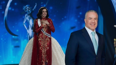 Fátima Bosch, ganadora de Miss Universo 2025, reaccionó a las polémicas que envuelven a Raúl Rocha Cantú. (Foto: Miss Universe Press/AP)