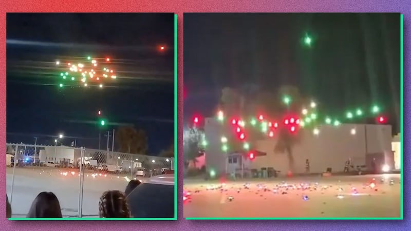 VIDEO: Falla en show de drones empaña festejos patrios en Piedras Negras, Coahuila