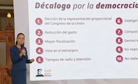 “Está en la ley”: Sheinbaum asegura que PREP no se tocará en la Reforma Electoral