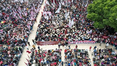 Miles de simpatizantes ya esperan a Sheinbaum
