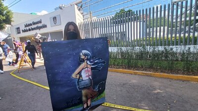 Colectivas organizaron la protesta con el objetivo de exigir que se diga la verdad sobre la muerte de Debanhi.