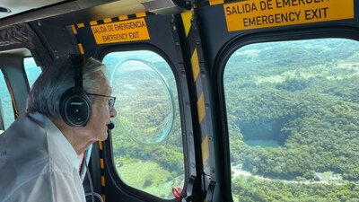El presidente visitó algunas zonas donde se realizan obras de su administración en Quintana Roo