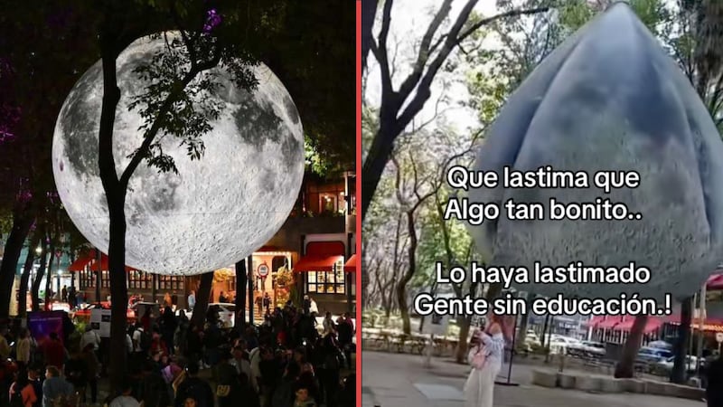 Luna gigante de Reforma aparece desinflada y desata polémica en redes; ¿qué pasó en realidad?