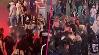 Mujer intenta apuñalar a personas durante una riña en un concierto