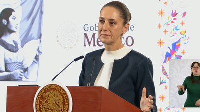 La mandataria mexicana señaló a los opositores que se ponían del lado de Trump