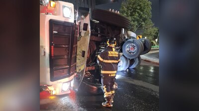 Bomberos de la Ciudad de México atendieron el percance