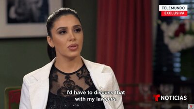 La exreina de belleza en Durango durante una entrevista con 'Telemundo'