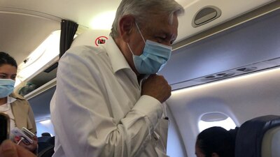 Contadas son las ocasiones que el presidente ha portado cubrebocas