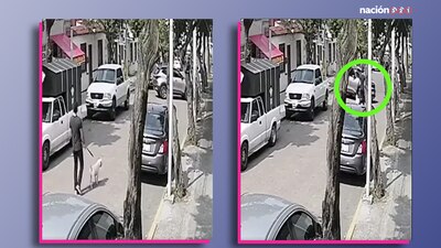 En un video que se hizo viral en redes sociales se observa el momento en que el conductor pasa por encima del hombre