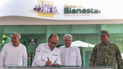 Las sucursales fueron construidas con respaldo del Ejército, en 2 mil 639 localidades