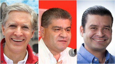 Alfredo del Mazo, Miguel Riquelme y Antonio Echevarría, los virtuales ganadores de las elecciones