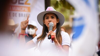 La candidata fue amenazada por el crimen organizado