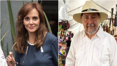 La senadora Lilly Téllez y el diputado federal Gerardo Fernández Noroña