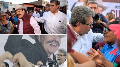 Ricardo Monreal acudió a la jornada proselitista de Armando Guadiana en Coahuila