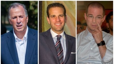 José Meade, Carlos Loret y Ricardo Anaya