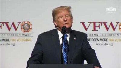 El presidente de los Estados Unidos pidió acelerar la construcción del muro