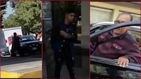 VIDEO: Motociclista salva a automovilista de ser asaltado por modus operandi de ‘la llanta ponchada’