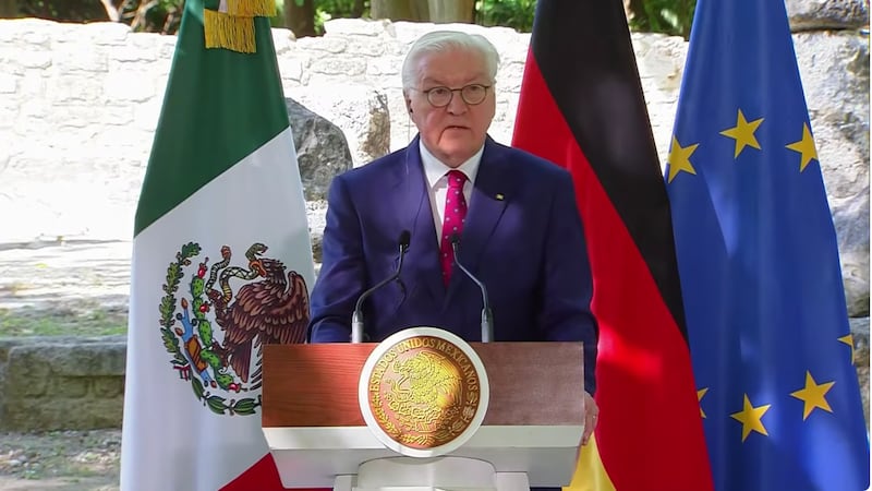 Presidente de Alemania critica políticas de Trump durante su visita a México