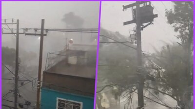 Se cae el cielo en la Ciudad de México, con todo y rayos, granizo y vientos fuertes