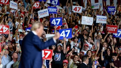 Hasta ahora no está claro si los disparos reportados estaban dirigidos al candidato presidencial republicano