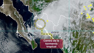 A las 15:00 horas de este sábado, la tormenta entró a Ahome