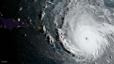 El paso del huracán 'Irma' este miércoles por la madrugada