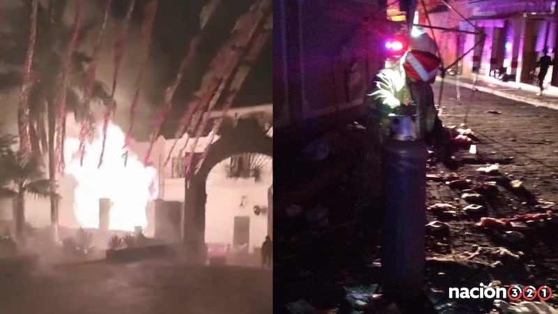 Quema de torito en fiesta patronal de Amatitán termina en incendio; hay una fallecida y 26 heridos