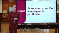 Sheinbaum presenta avances a 1 semana de las inundaciones: 160 comunidades siguen incomunicadas