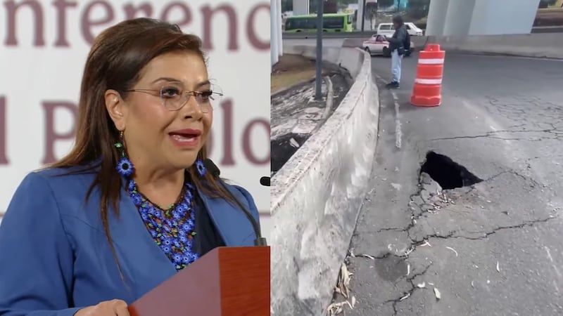Desmiente Brugada que haya un socavón en el Puente de la Concordia; dice que es una grieta