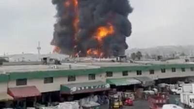 Bomberos atienden el siniestro