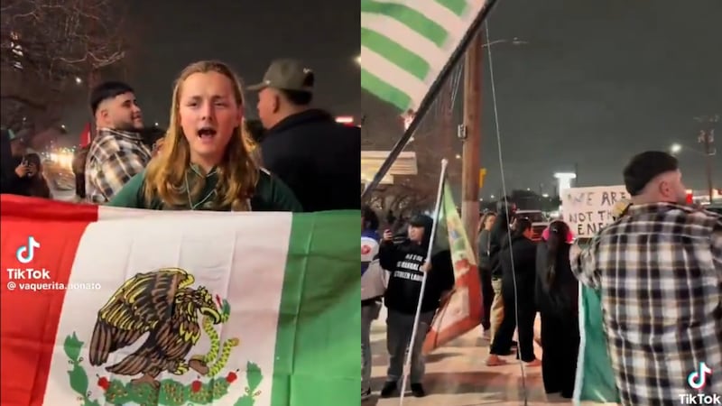 VIDEO: “México construyó este país”: Estadounidense se une a protesta de migrantes en Texas